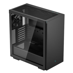Deepcool CH510 без БП, боковое окно (закаленное стекло), 1x120мм вентилятор сзади, черный, ATX