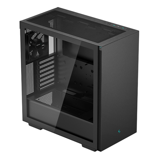 Deepcool CH510 без БП, боковое окно (закаленное стекло), 1x120мм вентилятор сзади, черный, ATX