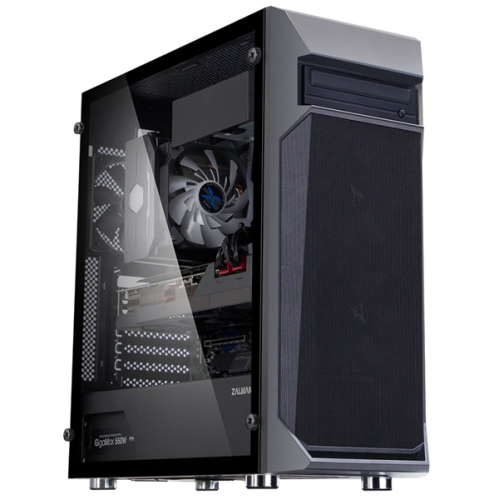 ZALMAN Z1 PLUS, ATX, BLACK, WINDOW, 1x5.25