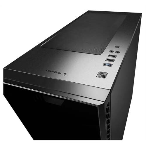 Deepcool MATREXX 50 ADD-RGB 3F без БП, боковое окно (закаленное стекло), 3xRGB LED 120мм вентилятора спереди, черный, ATX