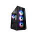 Deepcool MATREXX 50 ADD-RGB 4F без БП, боковое окно (закаленное стекло), 3xRGB LED 120мм вентилятора спереди и 1xRGB LED 120мм вентилятор сзади, черный, ATX