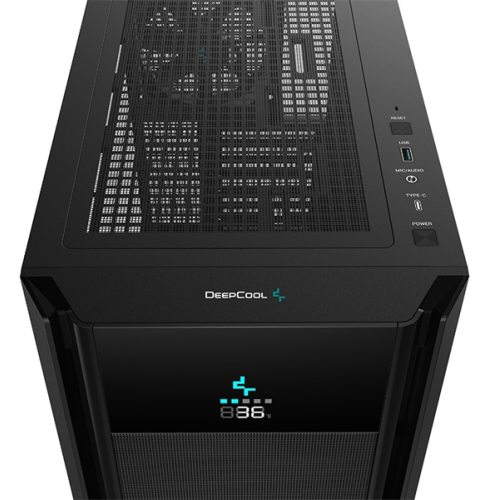 Deepcool CH510 MESH DIGITAL без БП, 1x120мм вентилятор сзади, черный, ATX