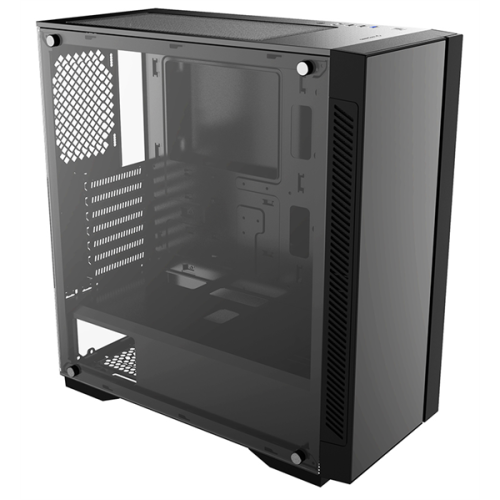 Deepcool MATREXX 55 V3 без БП, боковое окно (закаленное стекло), LED strip спереди, черный, ATX