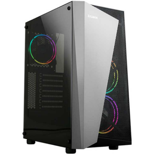 ZALMAN S4 Plus, ATX, BLACK, WINDOW, 2x3.5
