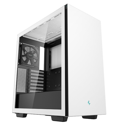 Deepcool CH510 WH без БП, боковое окно (закаленное стекло), 1x120мм вентилятор сзади, белый, ATX