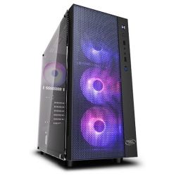 Deepcool MATREXX 55 MESH ADD-RGB 4F без БП, боковое окно (закаленное стекло), 3xARGB 120мм вентилятора спереди, 1xARGB 120мм вентилятор сзади, черный, ATX