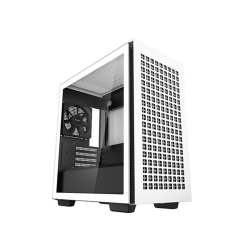 Deepcool CH370 WH без БП, боковое окно (закаленное стекло), белый, mATX