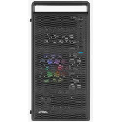 Aerocool Cs-109-G-BK-v1 (mATX, без БП, Glass Window, USB3.0 x1, USB2.0 x2, 12cm FRGB fan x1)