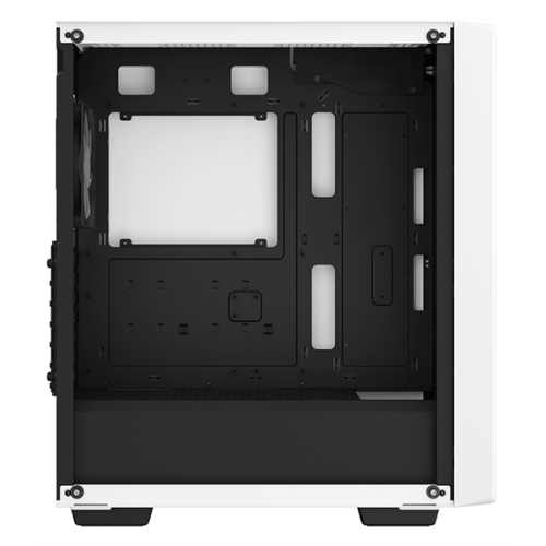 Deepcool CC560 WH V2 без БП, боковое окно (закаленное стекло), 3x120мм LED вентилятор спереди и 1x120мм LED вентилятор сзади, белый, ATX