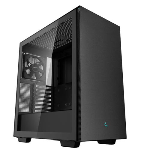 Deepcool CH510 без БП, боковое окно (закаленное стекло), 1x120мм вентилятор сзади, черный, ATX