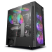 Deepcool MATREXX 55 MESH ADD-RGB 4F без БП, боковое окно (закаленное стекло), 3xARGB 120мм вентилятора спереди, 1xARGB 120мм вентилятор сзади, черный, ATX
