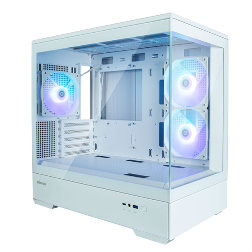 ZALMAN P30 White, MATX, WHITE, WINDOW, 2x3.5