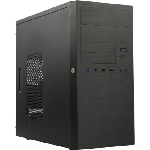 MiniTower Powerman ES555 Black PM-450ATX  USB3.0*2+USB2.0*2+Combo Audio*2  mATX