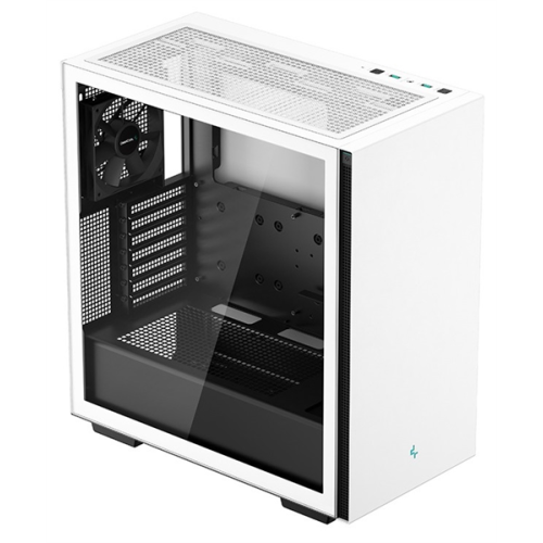 Deepcool CH510 WH без БП, боковое окно (закаленное стекло), 1x120мм вентилятор сзади, белый, ATX
