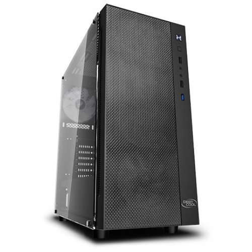 Deepcool MATREXX 55 MESH ADD-RGB 4F без БП, боковое окно (закаленное стекло), 3xARGB 120мм вентилятора спереди, 1xARGB 120мм вентилятор сзади, черный, ATX