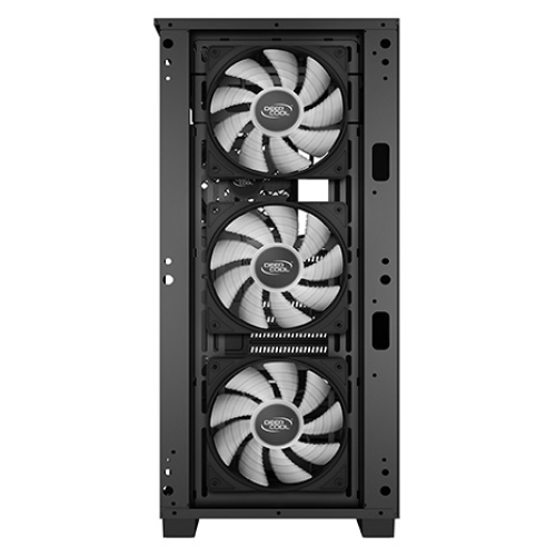 Deepcool MATREXX 50 MESH 4FS без БП, боковое окно (закаленное стекло), 3xColor LED 120мм вентилятора спереди, 1xColor LED 120мм вентилятор сзади, черный, ATX