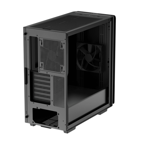 Deepcool CK500 без БП, боковое окно (закаленное стекло), 1x140мм вентилятор спереди и 1x140мм вентилятор сзади, черный, EATX