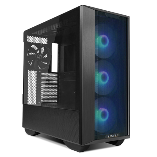 LIAN LI Lancool III RGB Black, Medium Case: E-ATX (under 280mm), ATX, Micro-ATX, Mini-ITX, 2xUSB 3.0, 1xUSB Type C, 1xAudio, Included Fans: 3x140mm ARGB PWM (300~1650RPM), 1x140mm PWM (200~1800RPM)