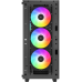 Deepcool CC560 ARGB V2 без БП, боковое окно (закаленное стекло), 3x120мм ARGB LED вентилятор спереди и 1x120мм ARGB LED вентилятор сзади, черный, ATX