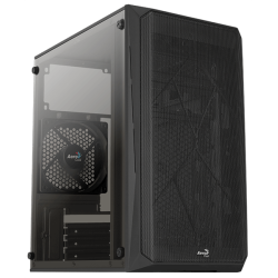 Aerocool Cs-107-A-BK-v1 (mATX, без БП, Window, USB3.0 x1, USB2.0 x1, 12cm black fan x1)