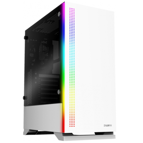 ZALMAN S5, ATX, WHITE, WINDOW, 2xCOMBO (3.5