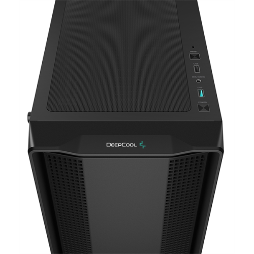 Deepcool CC560 V2 без БП, боковое окно (закаленное стекло), 3x120мм LED вентилятор спереди и 1x120мм LED вентилятор сзади, черный, ATX