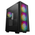 Deepcool MATREXX 55 MESH V4 без БП, боковое окно (закаленное стекло), 3xARGB LED 140мм вентилятора спереди, 1xARGB LED 120мм вентилятор сзади, черный, ATX