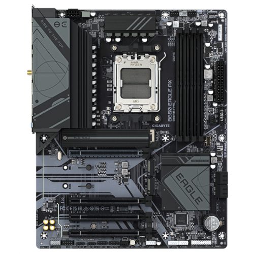 GIGABYTE B650 EAGLE AX, AM5, B650, 4*DDR5, DP+HDMI,  4 SATA 6 Гб/с, M2, Audio, Gb LAN, USB 3.2, USB 2.0, Type-C, ]ATX