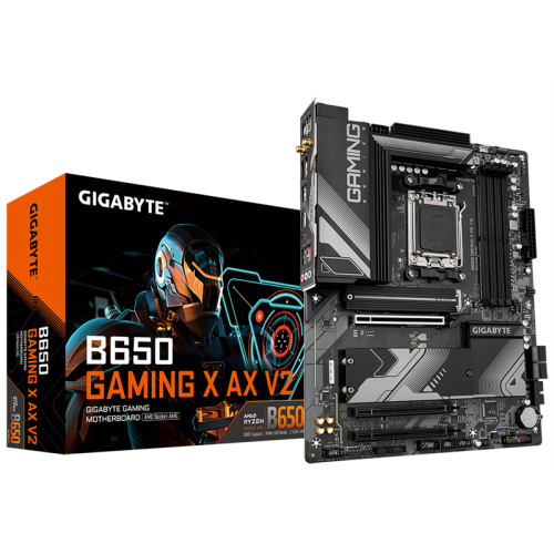 GIGABYTE B650 GAMING X AX V2, AM5, B650, 4*DDR5, DP+HDMI,  4 SATA 6 Гб/с, M2, Audio, Gb LAN, USB 3.2, USB 2.0, Type-C, COM*1 header, ATX