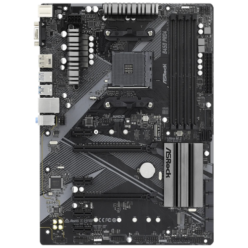 ASROCK B450 PRO4 R2.0, AM4, B450, 4*DDR4, D-Sub+HDMI+DP, 4xSATA3 6.0 (RAID), M.2 Socket, 4xUSB 3.2, Type-C, ATX; 90-MXBEE0-A0UAYZ