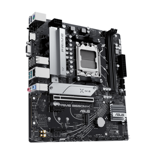 ASUS PRIME B650M-K, Socket AM5, B650, 2*DDR5, HDMI+VGA, 4xSATA 6+ RAID, 2xM2,  USB 3.2, USB 2.0, mATX; 90MB1F60-M0EAY0