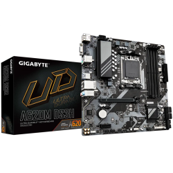 GIGABYTE A620M DS3H, AM5, A620, 2*DDR5, DP+HDMI+D-Sub,  4 SATA 6 Гб/с, M2, Audio, Gb LAN, USB 3.2, USB 2.0, mATX
