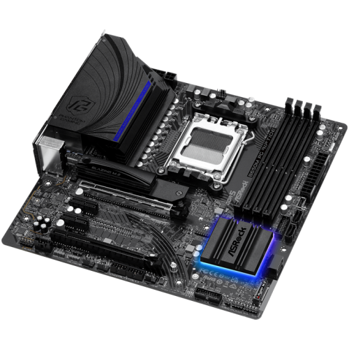 ASROCK B650M PG RIPTIDE, AM5, B650, 4*DDR5, HDMI+DP, 4xSATA3 6.0, M.2 Socket, RAID, 6xUSB 3.2, 8xUSB 2.0, Type-C, mATX; 90-MXBJ90-A0UAYZ