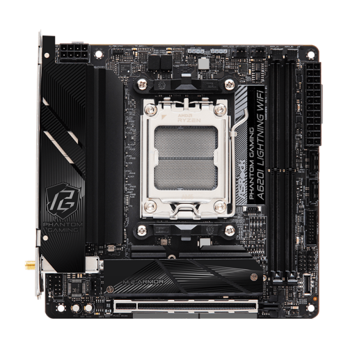 ASROCK A620I LIGHTNING WIFI, AM5, A620, 2*DDR5, HDMI, 2xSATA3 6.0, M.2 Socket, RAID, USB 3.2, USB 2.0, Type-C, mITX
