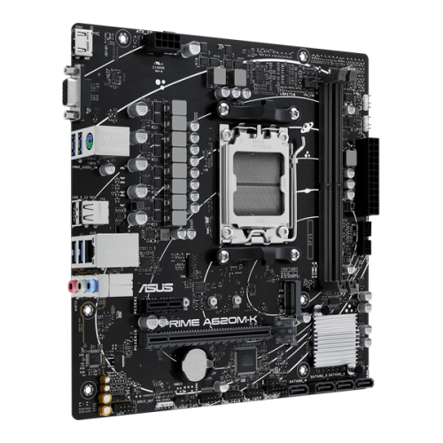 ASUS PRIME A620M-K, Socket AM5, A620, 2*DDR5,  VGA+HDMI, 4xSATA 6, M2, USB 3.2, USB 2.0, mATX; 90MB1F40-M0EAY0