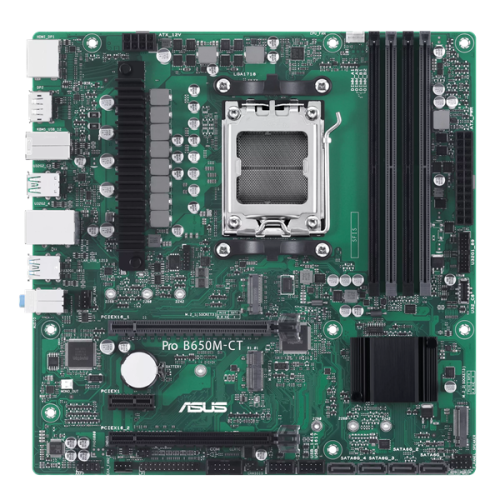 ASUS PRO B650M-CT-CSM, Socket AM5, B650, 4*DDR5,  DP+HDMI, 4xSATA3, Audio, Gb LAN, USB 3.2, USB 2.0, mATX; 90MB1EC0-M0EAYC