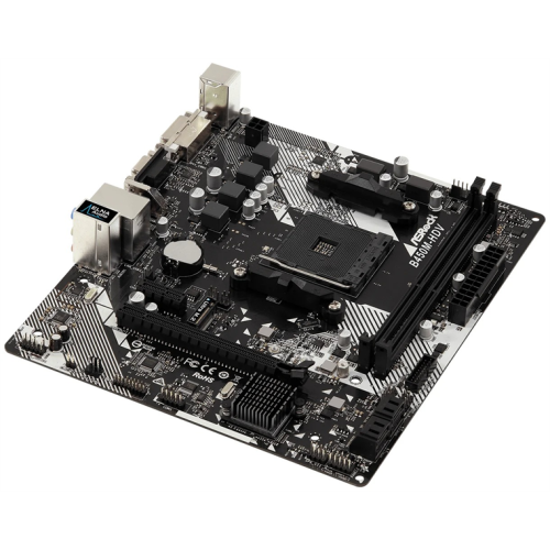 ASROCK B450M-HDV R4.0, AM4, B450, 4*DDR4, HDMI+D-Sub+DVI, 4xSATA3 6.0, M.2 Socket, 4xUSB 3.1, 2xUSB 2.0, mATX; 90-MXB9N0-A0UAYZ