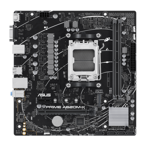 ASUS PRIME A620M-K, Socket AM5, A620, 2*DDR5,  VGA+HDMI, 4xSATA 6, M2, USB 3.2, USB 2.0, mATX; 90MB1F40-M0EAY0