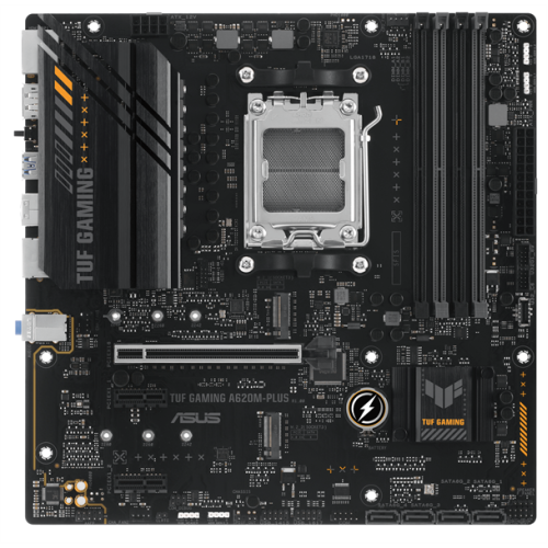 ASUS TUF GAMING A620M-PLUS, Socket AM5, A620, 4*DDR5,  2xDP+HDMI, 4xSATA3, 2xM.2, Audio, Gb LAN, USB 3.2, USB 2.0, mATX; 90MB1EZ0-M0EAY0