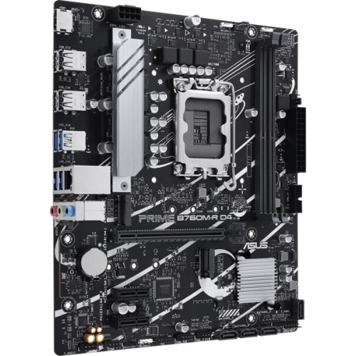 ASUS PRIME B760M-R D4, LGA1700, B760, 2*DDR4, HDMI, 4xSATA3 + RAID, M2, Audio, Gb LAN, USB 3.2, USB 2.0, mATX; 90MB1HA0-M0EAY0