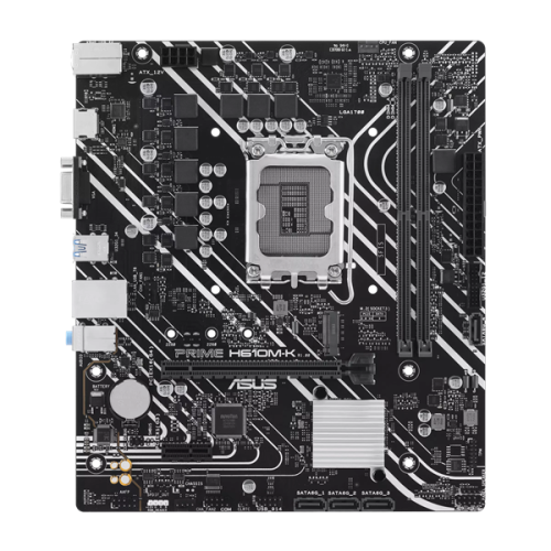 ASUS PRIME H610M-K, LGA1700, H610, 2*DDR5, D-Sub + HDMI, SATA3, Audio, Gb LAN, USB 3.2, USB 2.0, COM*1 header (w/o cable),mATX ; 90MB1GA0-M0EAY0