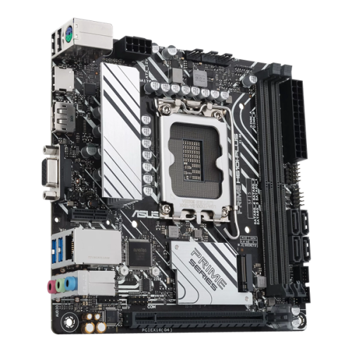 ASUS PRIME H610I-PLUS-CSM, LGA1700, B610, 2*DDR5, VGA+DP+HDMI, SATA 6.0, M.2, USB 3.2, USB 2.0,  mITX; 90MB1GB0-M0EAYC