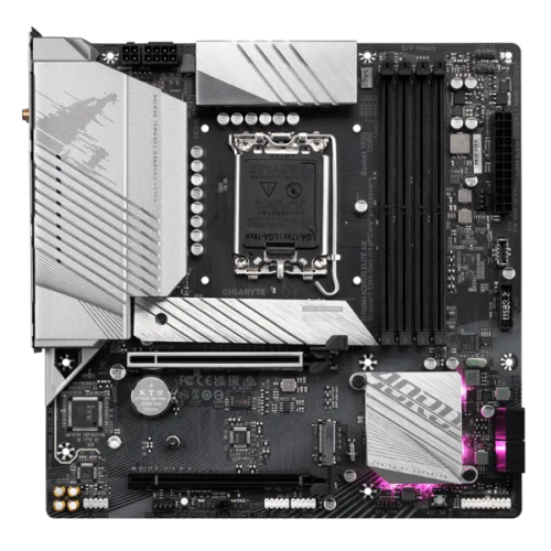 GIGABYTE B760M AORUS ELITE AX, LGA1700, B760, 4*DDR5, DP+HDMI,  4 SATA 6 Гб/с, M2, Audio, Gb LAN, USB 3.2, USB 2.0, Type-C, mATX