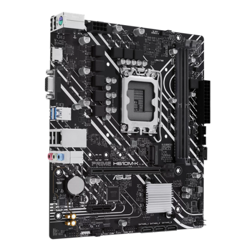 ASUS PRIME H610M-K, LGA1700, H610, 2*DDR5, D-Sub + HDMI, SATA3, Audio, Gb LAN, USB 3.2, USB 2.0, COM*1 header (w/o cable),mATX ; 90MB1GA0-M0EAY0