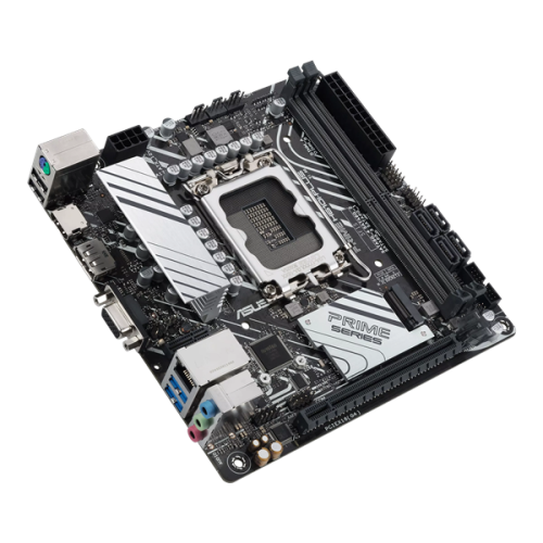 ASUS PRIME H610I-PLUS-CSM, LGA1700, B610, 2*DDR5, VGA+DP+HDMI, SATA 6.0, M.2, USB 3.2, USB 2.0,  mITX; 90MB1GB0-M0EAYC