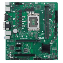 ASUS PRO H610M-C D4-CSM, LGA1700, H610, 2*DDR4, DP, D-Sub, HDMIx1, SATA3 + RAID, Audio, Gb LAN, USB 3.2*6, USB 2.0*6, COM port, mATX; 90MB1A30-M0EAYC