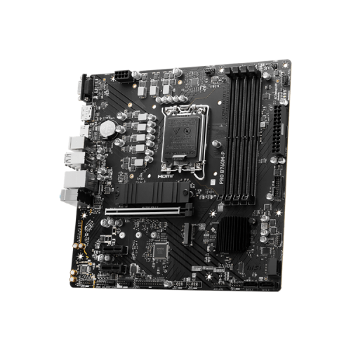 MSI PRO B760M-P DDR5 Socket1700, Intel B760, 4xDDR5, PCI-Ex16, 4SATA3, 7.1-ch, GLAN, 3 USB 3.2, 1 USB Type-C, VGA, HDMI, DP, mATX, RTL