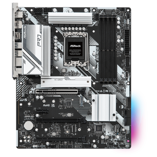 ASROCK B760 PRO RS, LGA1700, B760, 4*DDR5, HDMI+DP, 4xSATA3 6.0 (RAID), M.2 Socket, 4xUSB 3.2, 2xUSB2.0, Type-C, ATX; 90-MXBKS0-A0UAYZ