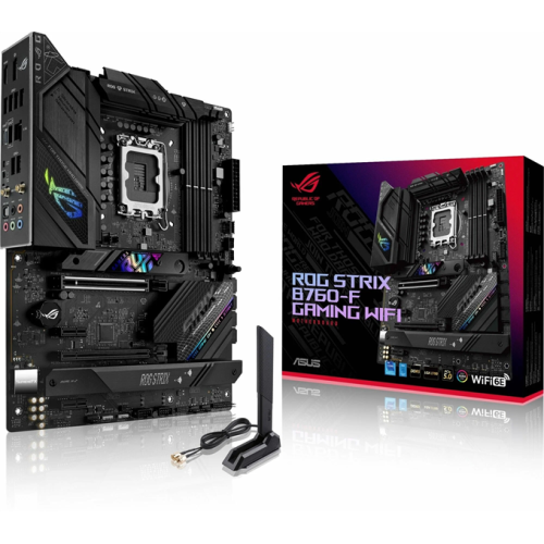 ASUS ROG STRIX B760-G GAMING WIFI,  LGA1700, B760, 4*DDR5, HDMI+DP, 4xSATA3 + RAID, M2, Audio, Gb LAN, USB 3.2, USB 2.0, ATX; 90MB1EQ0-M0EAY0