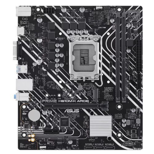 ASUS PRIME H610M-K ARGB, LGA1700, H610, 2*DDR5, VGA + HDMI, 4 SATA 6, M.2, USB 3.2, USB 2.0, mATX ; 90MB1G90-M0EAY0